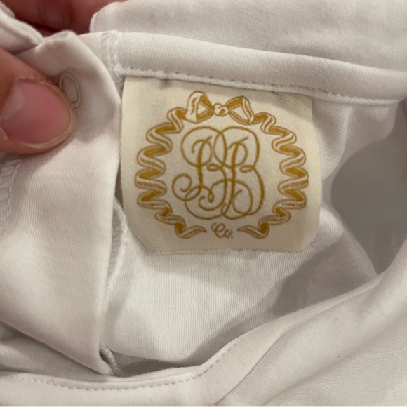 The Beaufort Bonnet Peter Pan Collar Short Sleeve Shirt Sz 4 Pima Cotton Preppy - Picture 3 of 7